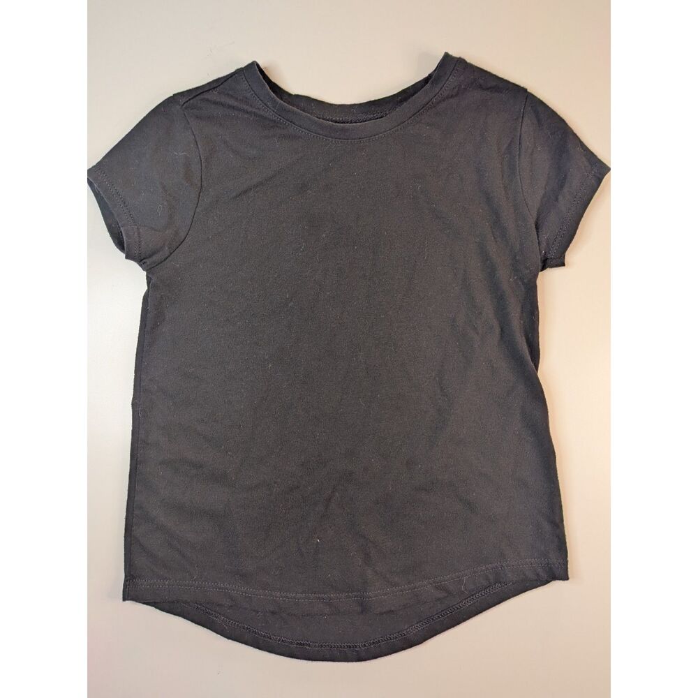 Garanimals Girls Size 5T Black Short Sleeve Basic T-Shirt
